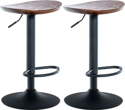 Produktbild von 2er Set Barhocker Skelde walnuss