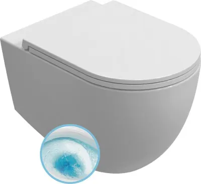 Produktbild von Isvea INFINITY Hänge-WC, Vortex Rimless, 36,5x53cm, Weiß