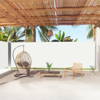 Produktbild von vidaXL Seitenmarkise Ausziehbar Creme 180x1000 cm