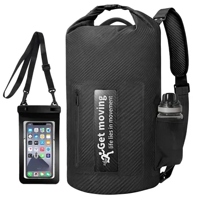 Produktbild von Wasserdichter Rucksack – Rollverschluss – 10 Liter – Trockenbeutel – Wasserdichte Tasche für Kajakfahren und Schwimmen