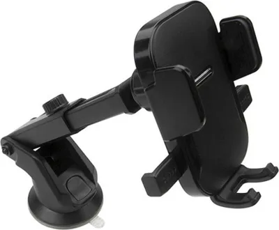 Produktbild von Jaym, Auto Handyhalter mit Teleskoparm und multifunktionaler Befestigung, Schwarz