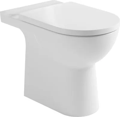 Obrázok produktu pre TALAMO WC misa, pre kombinované WC, bez okraja, 63x35,5 cm, odtok horizontálny/vertikálny, biela