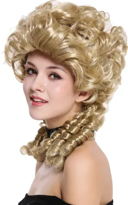 Produktbild von WIG ME UP Perücke Barock Spirallocken Toupiert Blond DH1009-ZA89