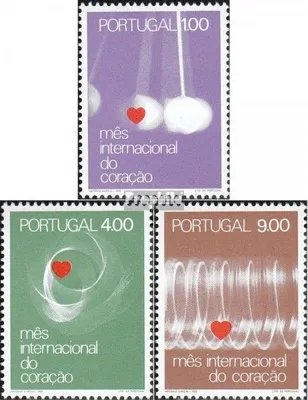 Produktbild von Briefmarken Portugal 1972 Mi 1163-1165 (kompl.Ausg.) postfrisch Welt-Herzmonat