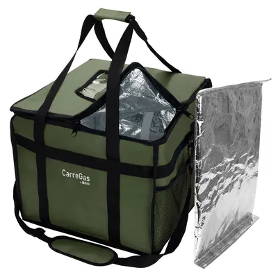Isolierte Liefertasche 38x38x32 cm, Thermo-Tasche für Speisen, Pizza, Take-away