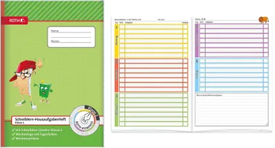Zdjęcie produktu dla ROTH 89253 Zeszyt ćwiczeń do pisania Kompass, 2 klasa, DIN A4