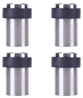 Image de x Butée de porte en acier inoxydable à fixer au sol (à visser/percer), butée de porte design en acier inoxydable, Ø 32 mm, hauteur 60 mm
