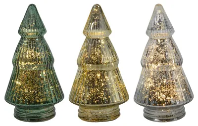 Produktbild von Weihnachtsbaum aus Glas 3sort 12 Stück Verkaufseinheit 412567 8712442878759