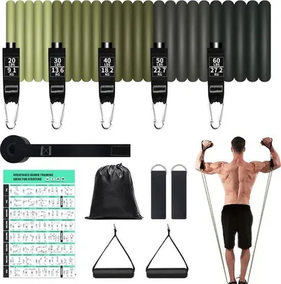 Produktbild von Famanu Fitnessband Widerstandsband - 5 Widerstandsniveaus