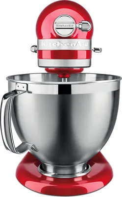 Produktbild von KitchenAid Artisan 5KSM185PS, 4,8 l, Rot, Leiter, 220 RPM, Schlagen, Kneten, Mixen, 1,45 m