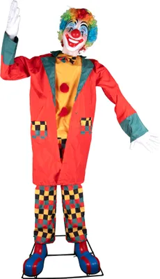 Produktbild von Halloween Dekofigur "Winkender Clown Wally" Animiert | 220 cm