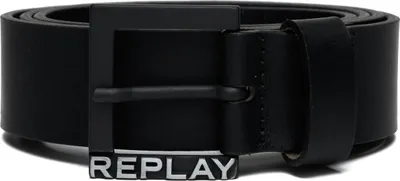 Produktbild von REPLAY Leder Gürtel Leather Belt W85 Black schwarz