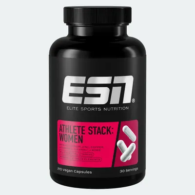 Produktbild von ESN Athlete Stack: Women 210 Kapseln