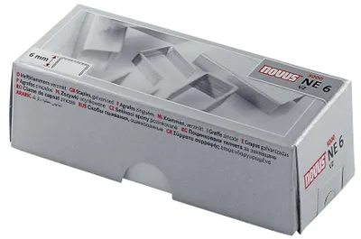 Image de Novus® 042-0000 Heftklammern Nr. NE6 - Stahldraht, verzinkt, 5000 Stück