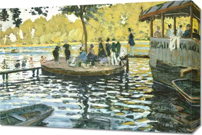 Immagine prodotto di Quadro 60x40 cm La Grenouillère, Monet Vintage per il salotto