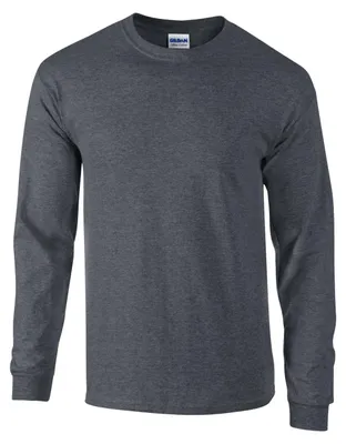 Produktbild von Gildan - T-Shirt für Herren/Damen Uni Langärmlig FK2737 (3XL) (Grau meliert)