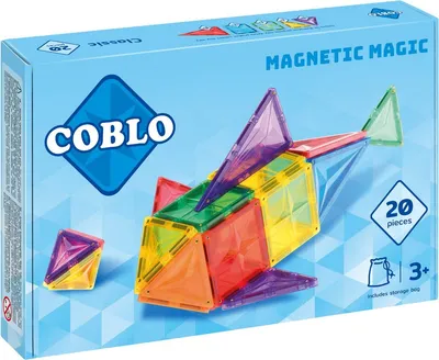 Produktbild von COBLO Magnetische Bausteine Basis, 20 Teile