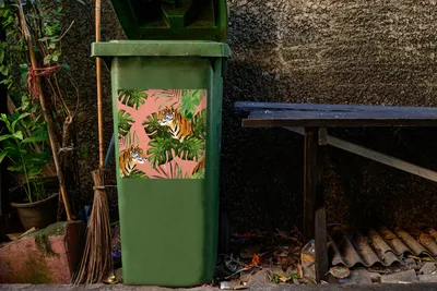 Produktbild von MuchoWow® - Abfall-Aufkleber - Container - für Abfallcontainer