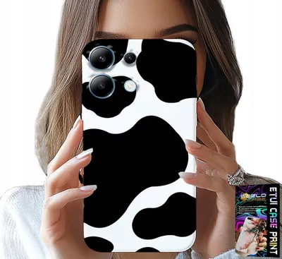 Image de Etui pour Xiaomi Note 13 5G - Patchs de vache noirs et blancs, motifs à la mode