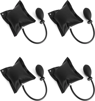 4er-Set Montagekissen, Hebekissen, 200 kg Belastbarkeit, schwarz