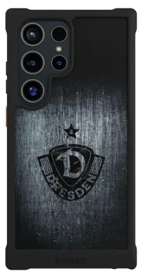 Produktbild von NIVOCASE Hülle für Samsung Galaxy S24 Ultra  Stoßfeste Handyhülle NIVOmax Case Schwarz Offizielles Lizenzprodukt SG Dynamo Dresden Vintage