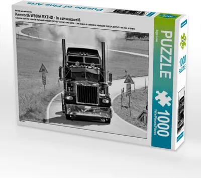 Produktbild von Calvendo Ein Motiv aus dem Kalender Kenworth W900A EXTHD - in schwarzweiß 1000 Teile Puzzle quer 640x480mm, Laue Ingo; 7272302