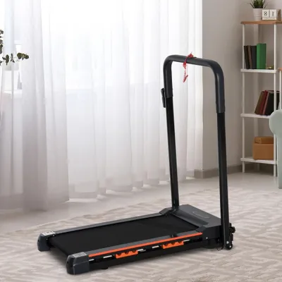 Obrázek produktu pro Běžecký pás - Domácí posilovna - Fitness vybavení - Nastavitelná rychlost 1-6 km/h - Skládací design