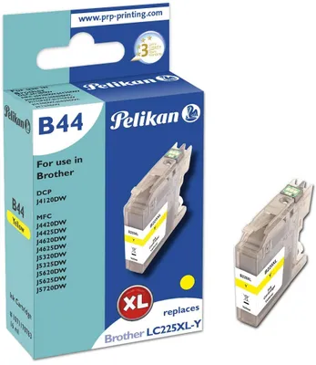 Produktbild von Pelikan B44 Yellow, Hohe (XL-) Ausbeute, Gelb, Tinte auf Pigmentbasis, 1 Stück(e), 1200 Seiten, Einzelpackung