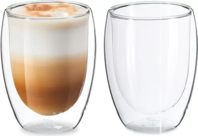 Produktbild von relaxdays Latte Macchiato Szklanki 350 ml