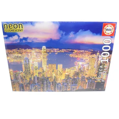 Produktbild von Educa - Hong Kong 1000 Teile Nachtleuchtpuzzle