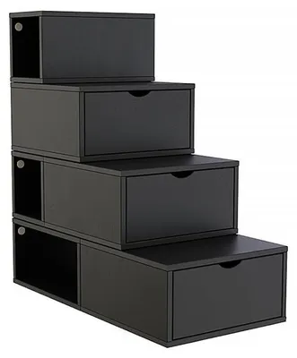 Immagine prodotto di Scaffale a gradini 100 cm - Nero