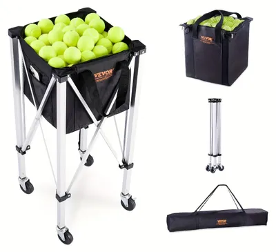 Produktbild von Tennisballbehälter - Tennisballkorb - Ballenwagen - Ballentransportwagen - Ballentrolley - Zusammenklappbar