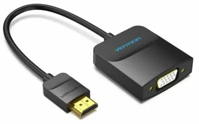 Produktbild von Vention Konverter 42154/ HDMI Stecker auf VGA Buchse/ 15cm/ Schwarz