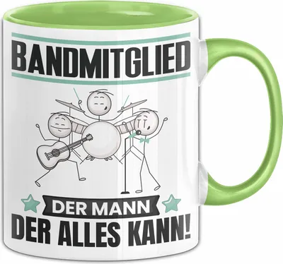 Produktbild von Bandmitglied Tasse Geschenk für Bandmitglied Der Mann Der Alles Kann Geschenkidee zum Geburtstag (Grün)