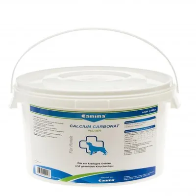 Produktbild von Canina Calcium Carbonat, Hirsch, Puder, Gesundheit der Knochen, Gesundheit der Muskeln, Zahnpflege, Adult, Kalzium, Topf