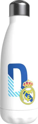 Produktbild von Real Madrid Trinkflasche 550ml Weiß Buchstabe D