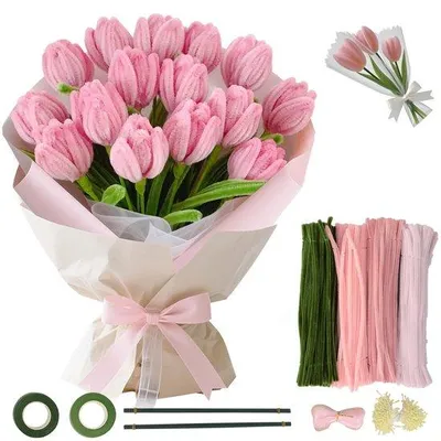 Productafbeelding van Bloemenarrangement-set met buizen en accessoires