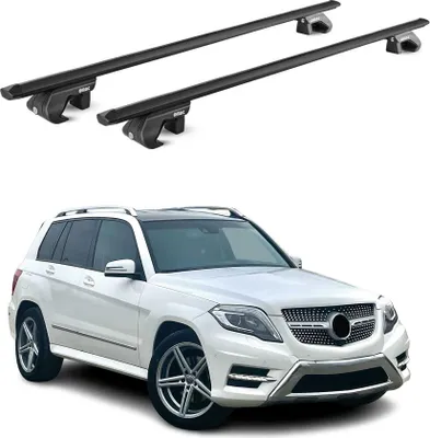 Produktbild von Dachträger Grundtäger für Mercedes GLK Klasse X204 2008-15 90kg Alu ABE Schwarz