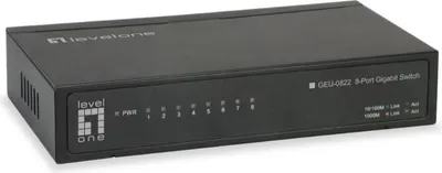 Obrázok produktu pre 8-portový gigabitový ethernetový prepínač LevelOne