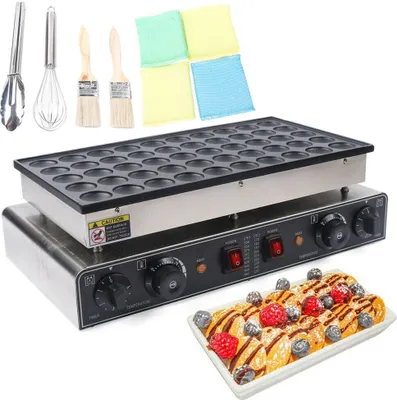 Obrázek produktu pro 50 otvorů Elektrický vaflovač Mini holandské palačinky Maker Palačinky Belgické vafle Stroj Non Stick 1700W