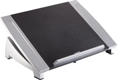 Obrázek produktu pro Podstavec pod notebook – nastavitelný stojan pro notebooky nebo monitory – výškově nastavitelný – nosnost až 5 kg – nastavitelný úhel sklonu