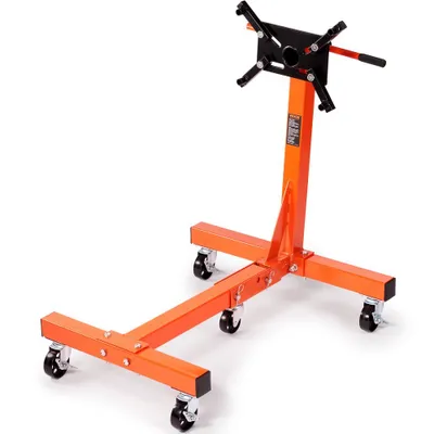 Produktbild von Motorständer Motorhalter 680 kg, Motorständer Klauenheber Getriebehalter, Motorheber Kfz-Werkstatt mit Rädern & 508 mm Griff, Bewegliche Motorheber Motorkräne Reparaturwerkzeuge Klappbar