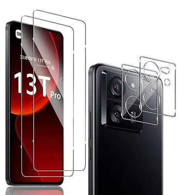 Zdjęcie produktu dla Szkło hartowane xiaomi 13T pro folia na ekran aparat 9H 4 szt