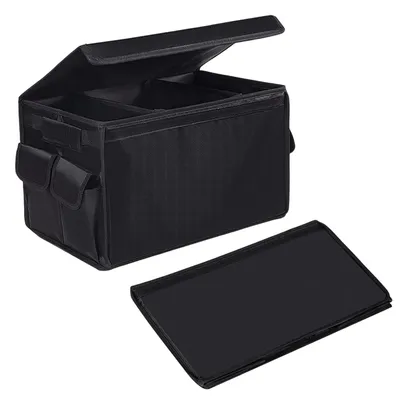 Image de Elzusha - Organisateur de valise pliable avec 2 compartiments, couleur noire