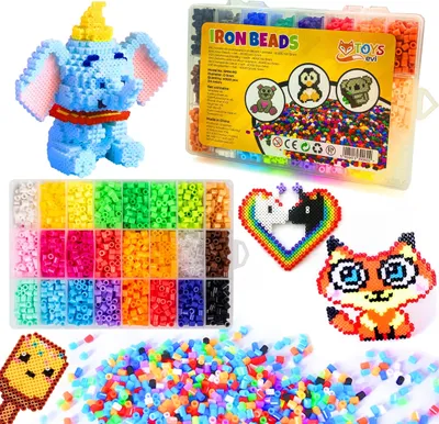 Obrázek produktu pro Zažehlovací korálky EVI KIDS IRON BEADS - XL, sada s více než 4000 kusy