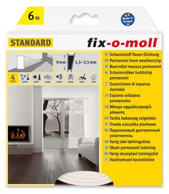 Produktbild von Schaumstoff-Dauer-Dichtung fix-o-moll 6m weiß