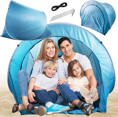 Immagine prodotto di Tenda pop-up con zip 190x120x70 cm - Blu