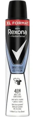 Zdjęcie produktu dla Dezodorant W Sprayu Dla Mczyzn Rexona Invisible Ice Fresh 200 Ml