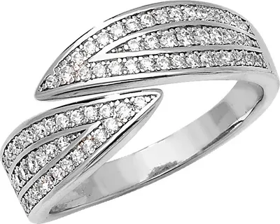Produktbild von Eleganter 925 Sterling Silber Damen - Ring mit Zirkonia, 54 (17.2); TRS22454RSN