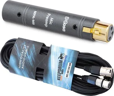 Produktbild von Hosa MPA-149 Mikrofon-Vorverstärker mit Kabel